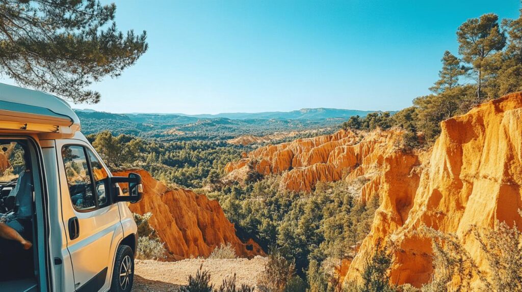 Haltes gourmandes autour du sentier des Ocres de Roussillon et le Colorado Provencal en camping-car : guide des bonnes adresses